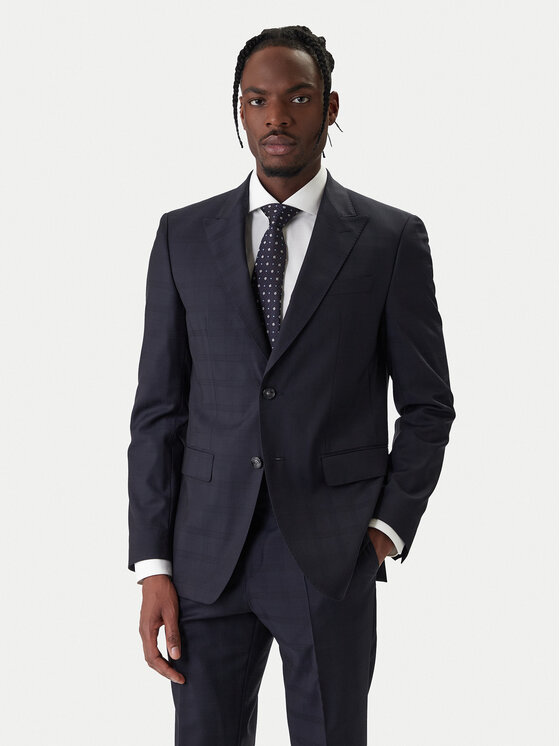 BOSS BOSS Costum H-Huge 50557259 Bleumarin Slim Fit