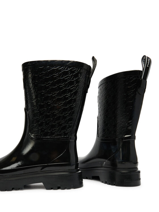 KARL LAGERFELD KARL LAGERFELD Gumene čizme KL47170 Crna