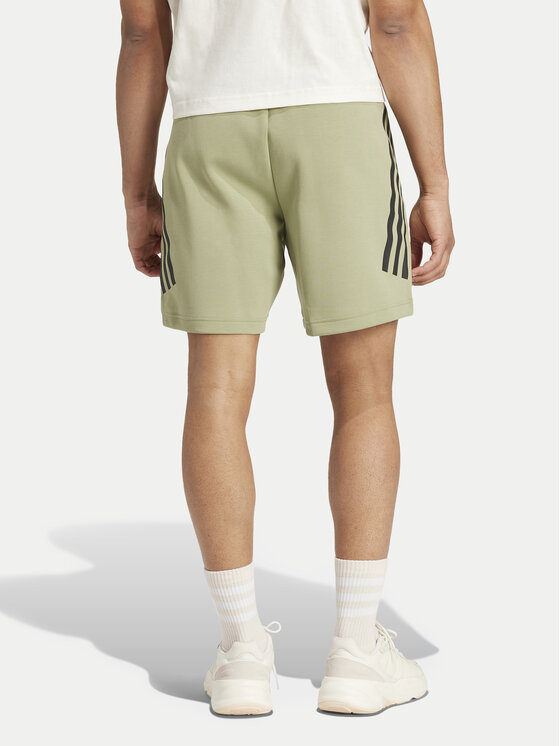 adidas adidas Športne kratke hlače Future Icons 3-Stripes IW8540 Zelena Regular Fit