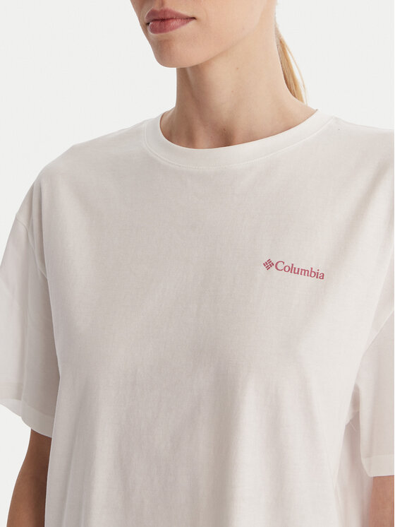Columbia Columbia Tričko Rolling Bend™ 2120031 Biela Oversize