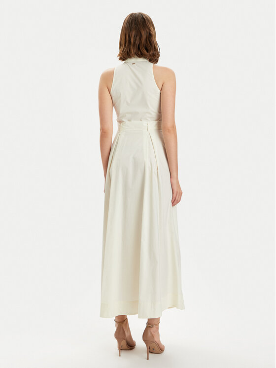 Gaudi Gaudi Vasarinė suknelė 411FD15014 Écru Regular Fit
