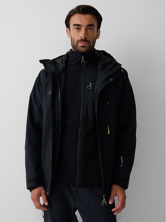 4F 4F Giacca outdoor 4FRAW26TTJAM1354-20S Nero Regular Fit