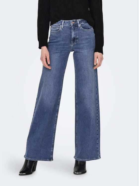 ONLY ONLY Jeansy Madison 15282980 Modrá Wide Leg