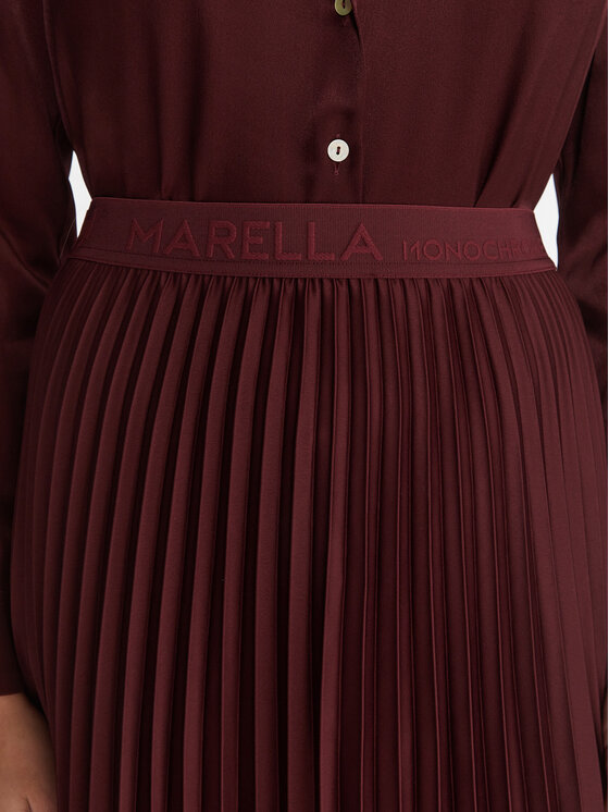Marella Marella Plisseeseelik Pontiac 2523106045 Bordoopunane Regular Fit