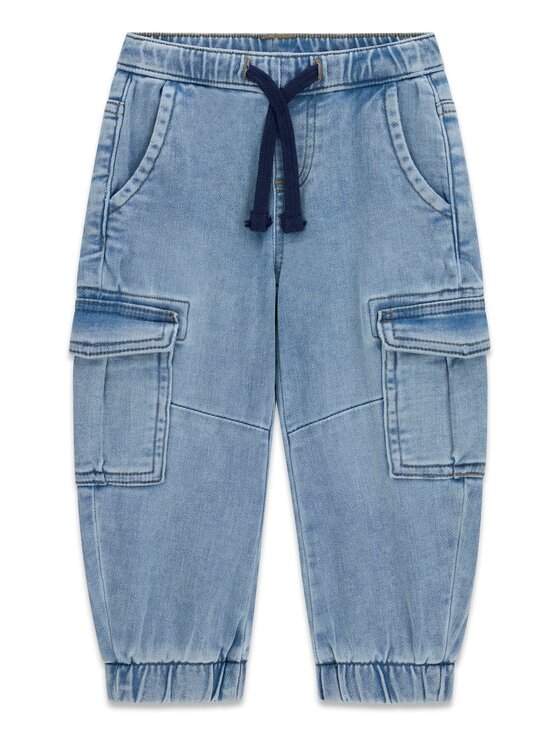 Guess Kids Guess Kids Kalhoty z materiálu 180212 Modrá Regular Fit