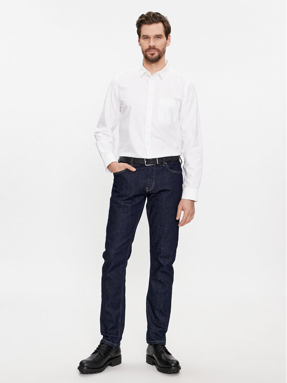 Calvin Klein Calvin Klein Koszula Oxford K10K112155 Biały Regular Fit