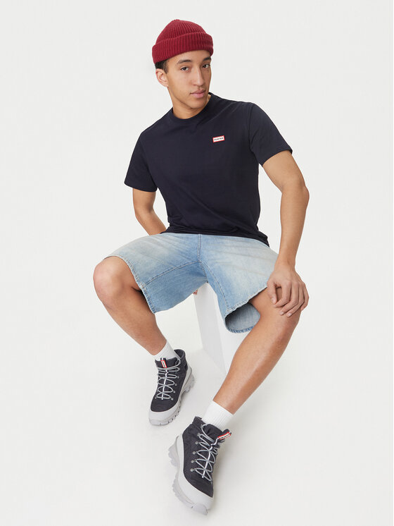Hunter Hunter T-Shirt Essentials HARM0085252 Tmavomodrá Regular Fit