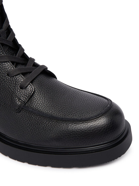 Calvin Klein Calvin Klein Schnürschuhe Combat Ess Lace Up Apron Lth W YM0YM01375 Schwarz
