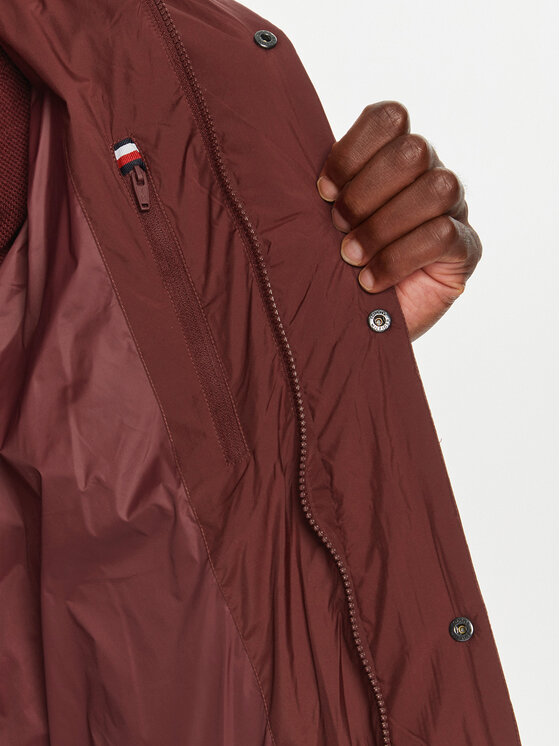 Tommy Hilfiger Tommy Hilfiger Daunenjacke MW0MW36569 Dunkelrot Regular Fit