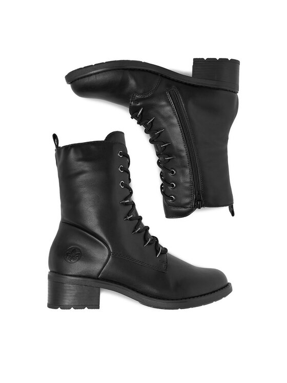 Rieker Rieker Schnürschuhe 75430-00 Schwarz