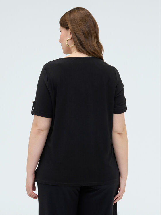 Fiorella Rubino Fiorella Rubino T-Shirt G05ZL008978N033 Czarny A-Line Fit