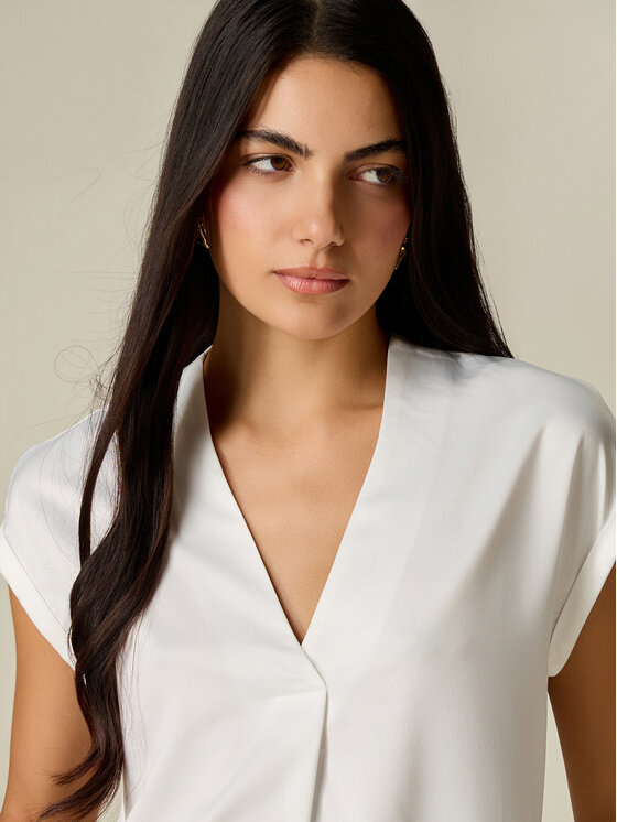 Oltre Oltre Koszula G268J304555N011 Kremowy Regular Fit