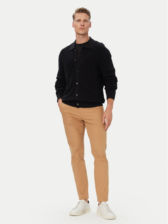 BOSS BOSS Kardigán C-Laconico 50565524 Fekete Regular Fit