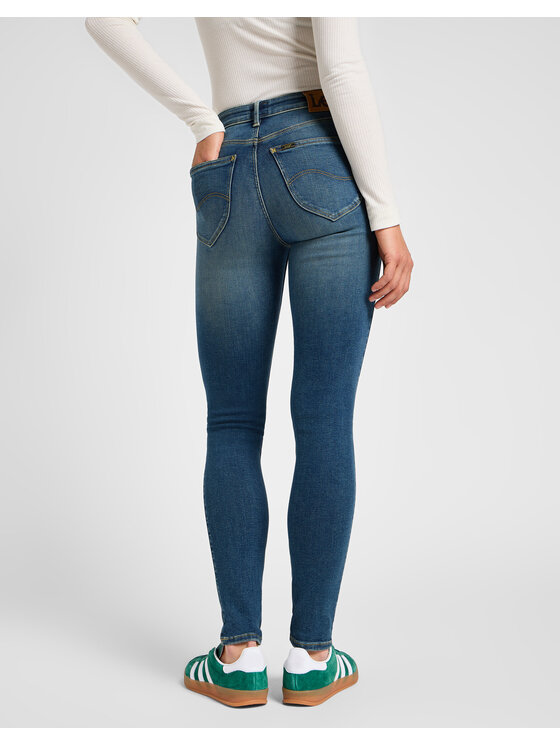 Lee Lee Jeansy FOREVERFIT Niebieski Skinny Fit
