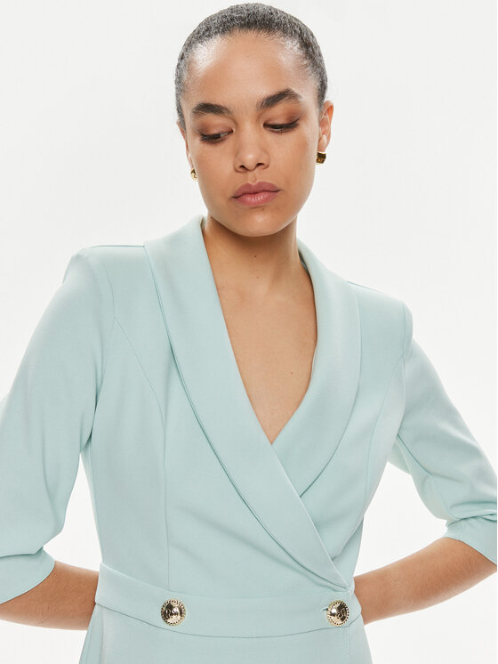 Rinascimento Rinascimento Abito da cocktail CFC0118280003 Blu A-Line Fit