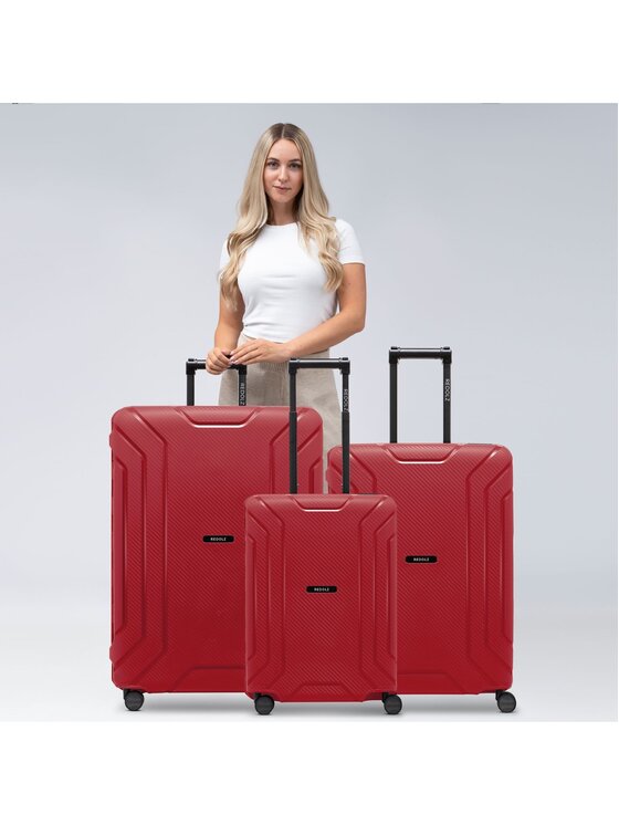 Redolz Redolz Komplet walizek 296282 Czerwony
