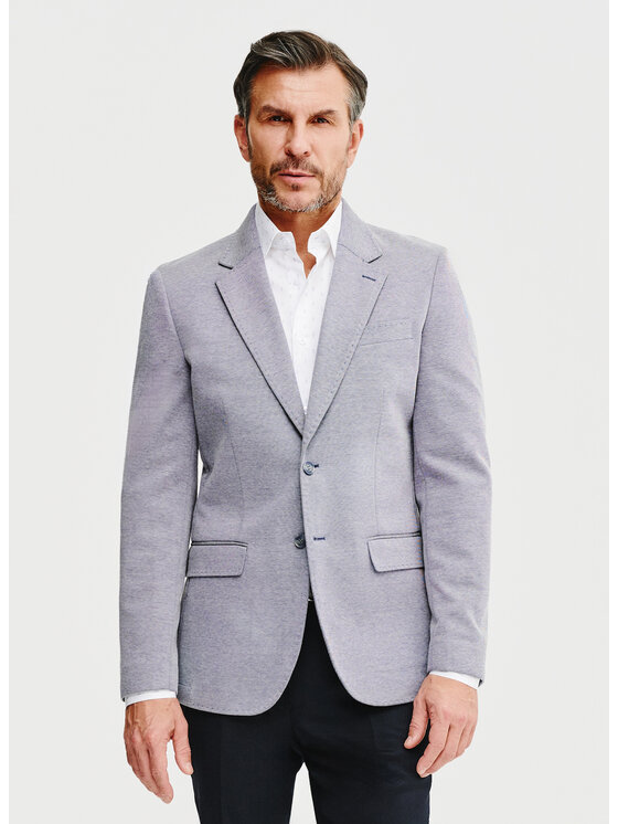 Pako Lorente Pako Lorente Marynarka P25SF-3X-022 Niebieski Slim Fit