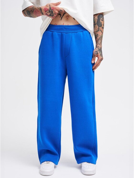 Machinist Machinist Spodnie dresowe Spodnie Dresowe Super Baggy Męskie Niebieskie Machinist Basic S Niebieski Baggy Fit