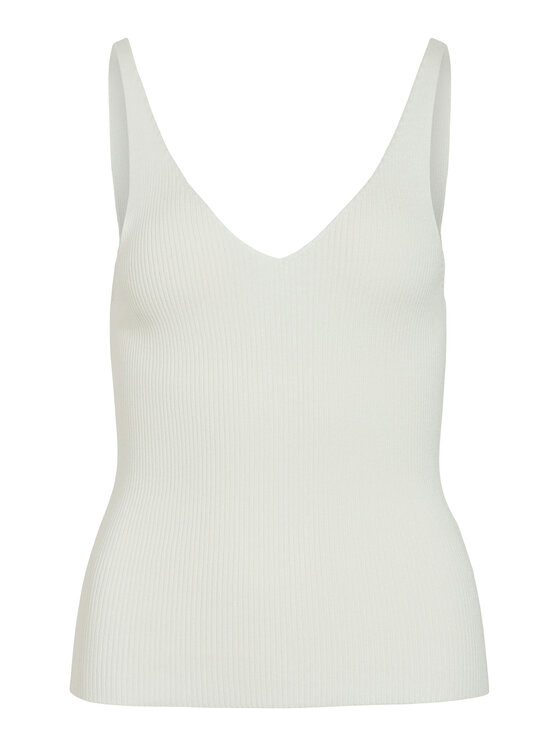 Vila Vila Top Wennie 14104135 Alb Regular Fit