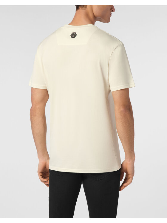 PHILIPP PLEIN PHILIPP PLEIN T-Shirt 24691 Biały Regular Fit
