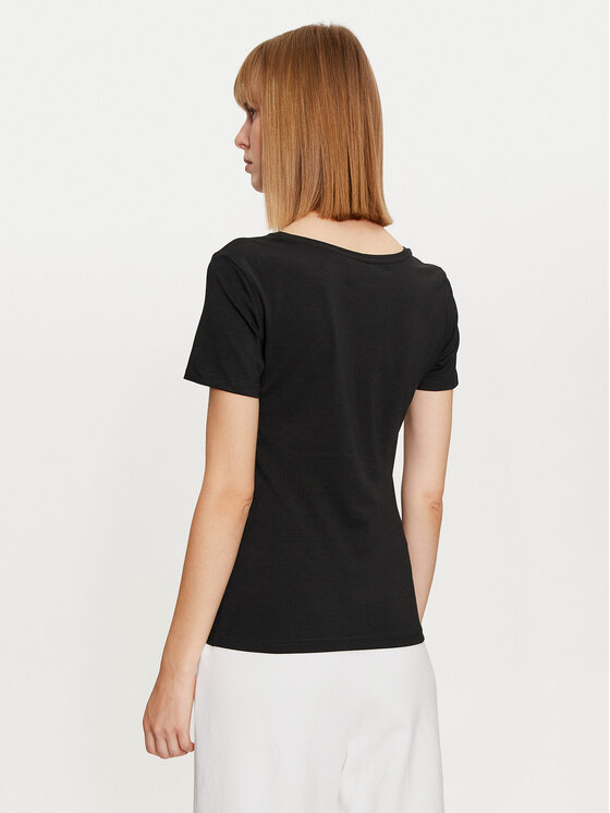 4F 4F T-Shirt 4FWMM00TTSHF1846 Czarny Slim Fit