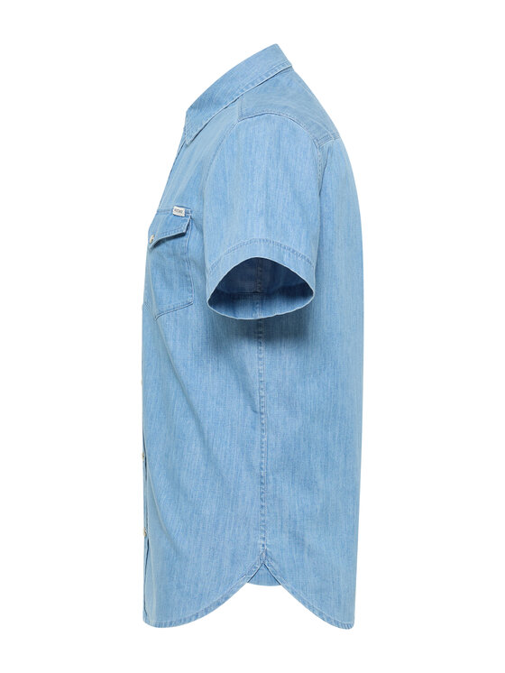 Mustang Mustang Camicia Style Eloy Blu Regular Fit