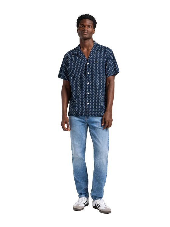 Lee Lee Koszula 112365228 Granatowy Relaxed Fit
