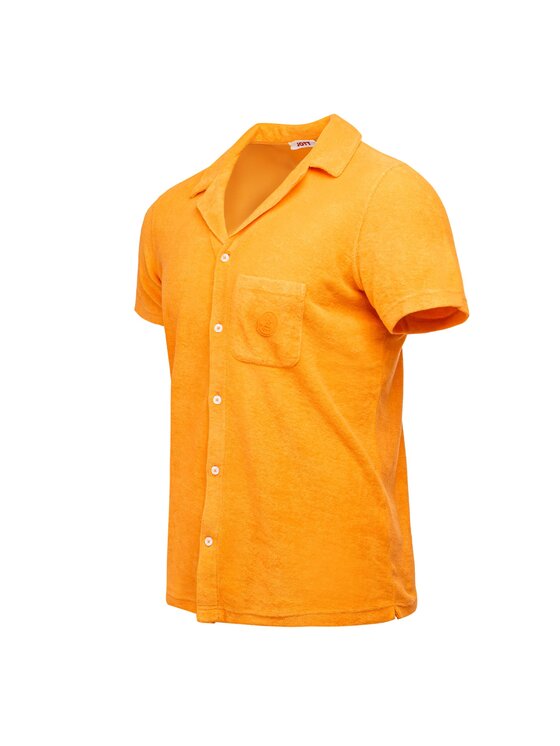Jott Jott Polo SS24MOTT50-70A_XL Pomarańczowy Loose Fit