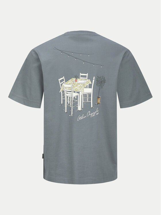Jack & Jones Jack & Jones T-Shirt Islington 12273015 Modrá Loose Fit