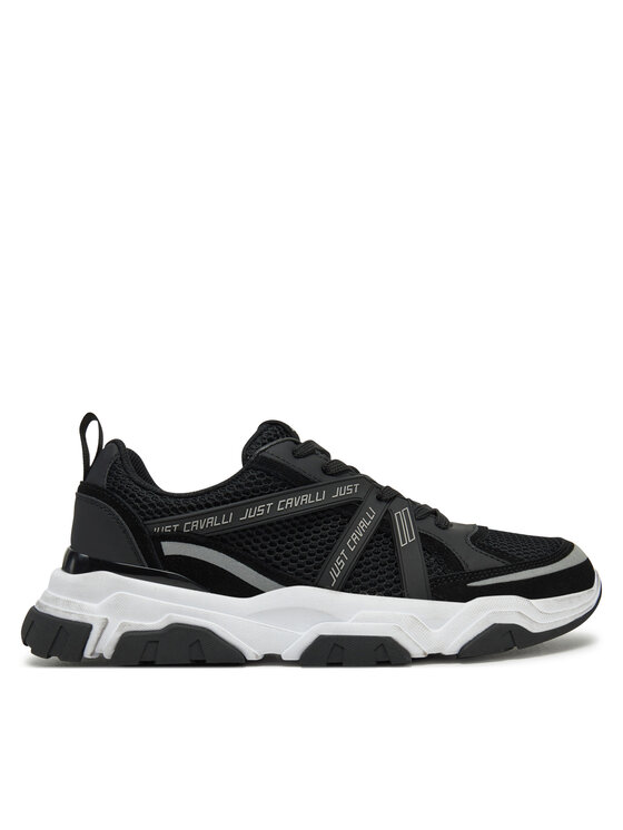 Just Cavalli Sneakersy 78QA3SH5 ZSC48 Čierna