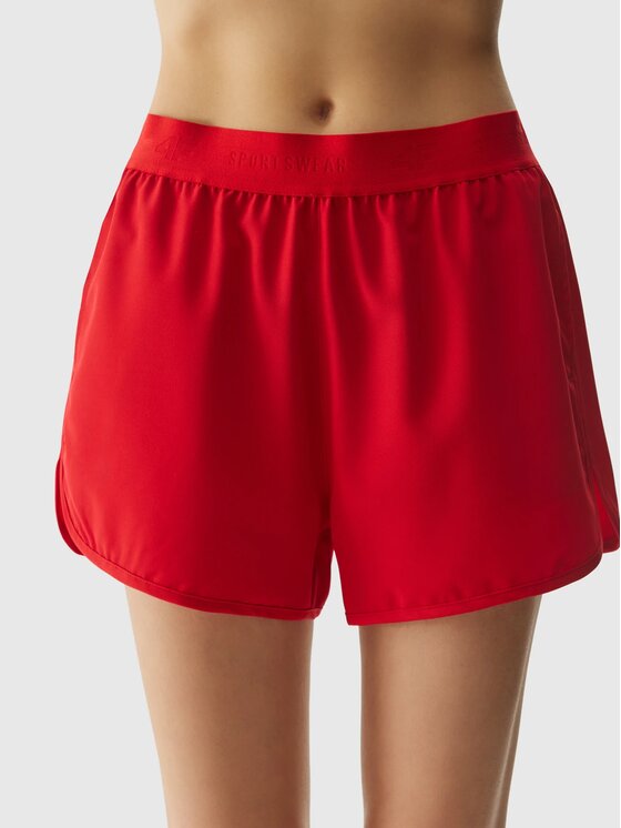 4F 4F Plážové šortky 4FWSS24TSHOF323-62S Červená Regular Fit