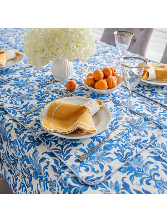 Roseberry Home Roseberry Home Obrus Majolica Blue Niebieski