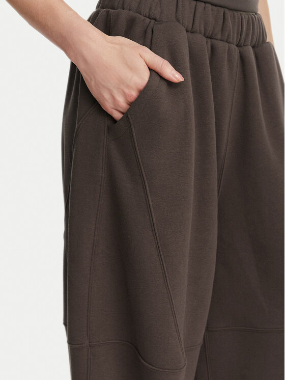 Kappa Kappa Spodnie dresowe 36226ZW Brązowy Oversize