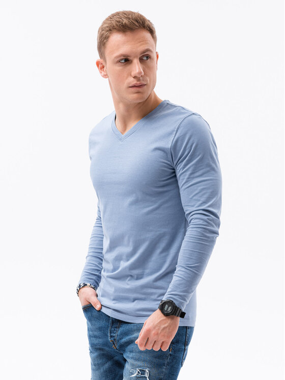 Ombre Ombre Sada 2 ks longsleeves Z41 Modrá Regular Fit