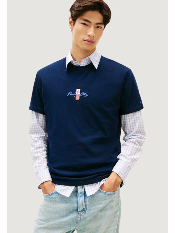 Tommy Jeans Tommy Jeans T-shirt DM0DM22532 Blu Casual Fit