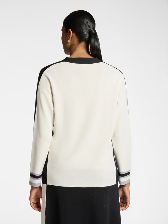 Elena Mirò Elena Mirò Sweter M549Z000690N0B1 Biały Boxy Fit