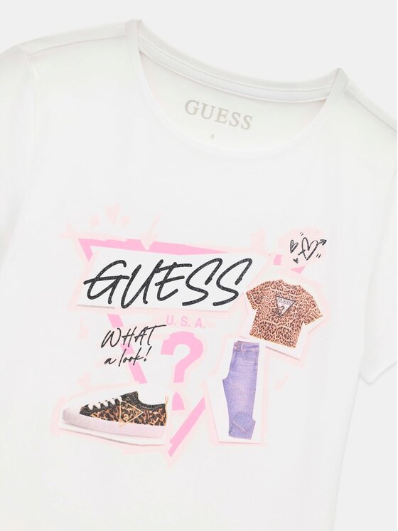 Guess Kids Guess Kids Tank top 183022 Biały Classic Fit