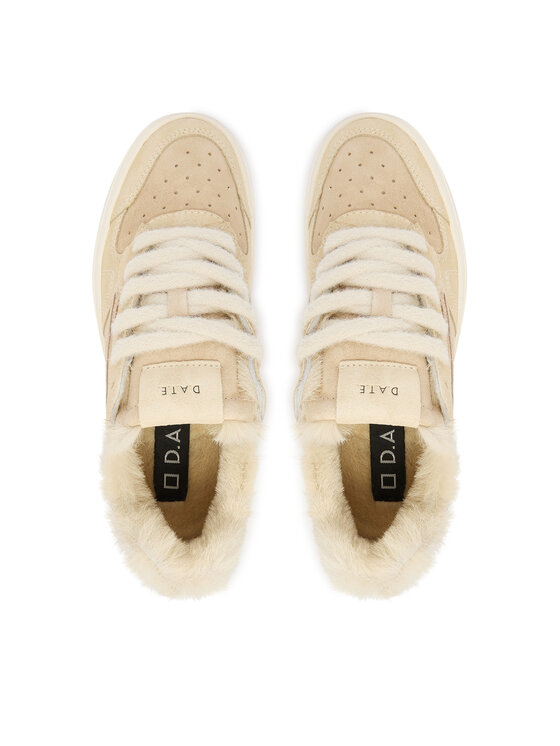 D.A.T.E. D.A.T.E. Sneakersy Torneo Pure Fur Mono W431-TPF-MN Beżowy