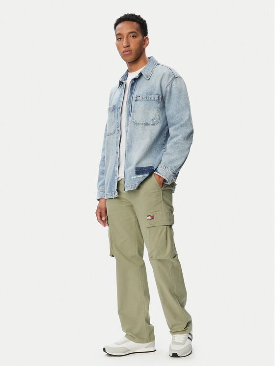 Tommy Jeans Tommy Jeans Παντελόνι Cargo Otis Co DM0DM22403 Πράσινο Regular Fit