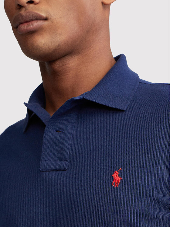 Polo Ralph Lauren Polo Ralph Lauren Polo majica 710681126038 Mornarsko modra Slim Fit