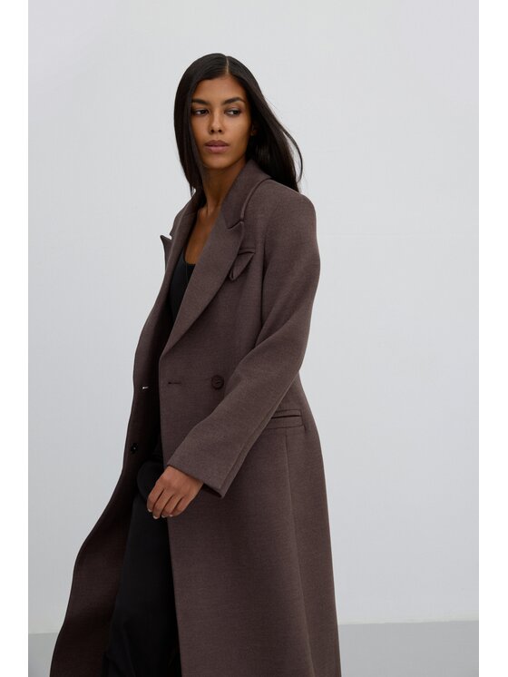 Estro Estro Cappotto ER00118054 Marrone Loose Fit