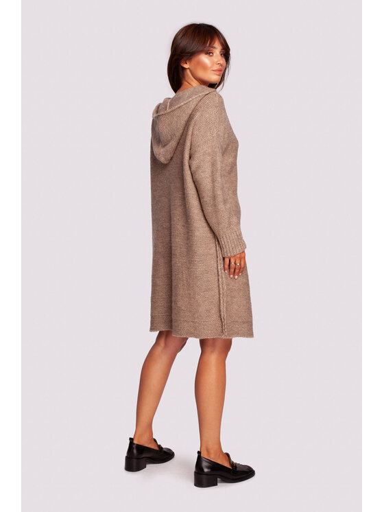 BeWear BeWear Sweter BK089 Brązowy Comfortable Fit