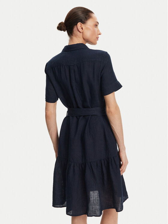 Gant Gant Košilové šaty 4503434 Tmavomodrá Regular Fit