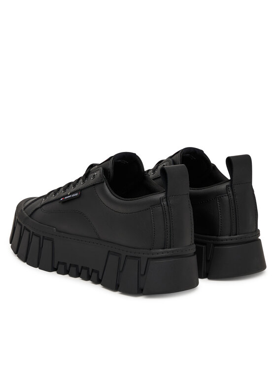 Tommy Jeans Tommy Jeans Sneakersy Tjw Vulc Flatform Leather EN0EN03008 Černá