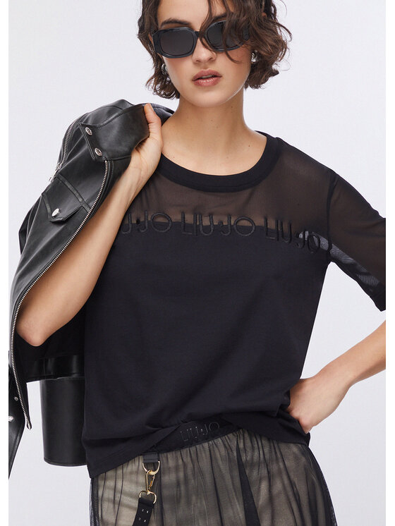 Liu Jo Liu Jo T-shirt TA6277JS92322222 Nero Regular Fit