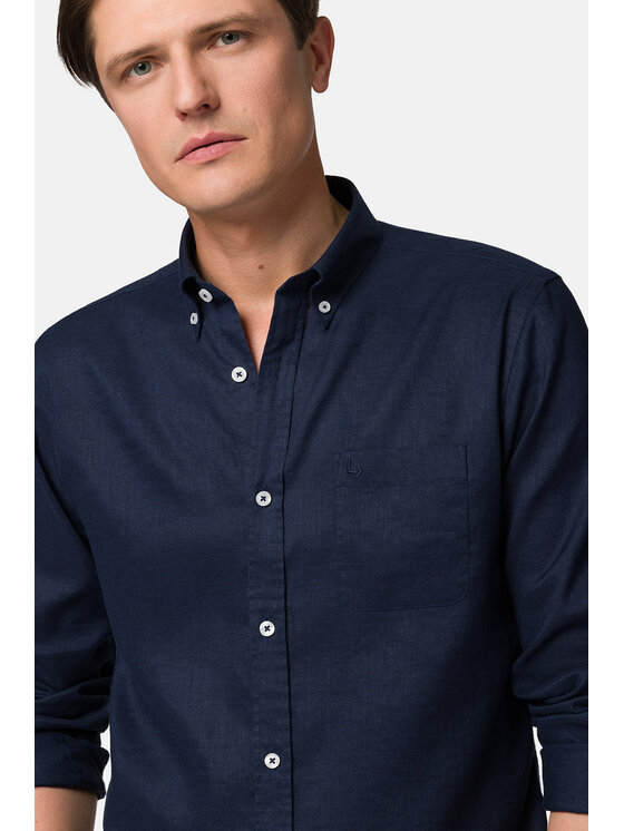 Lancerto Lancerto Koszula Lucy KO073123000021 Granatowy Slim Fit