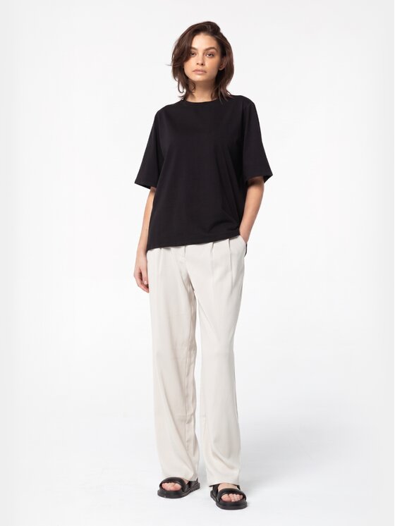 BASICLO BASICLO T-Shirt BSL-032-99 Czarny Oversize