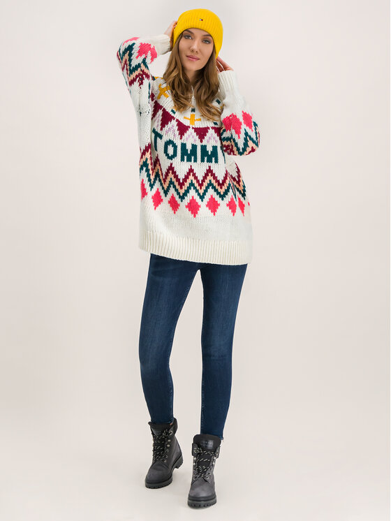 Tommy Jeans Tommy Jeans Sweter Tjw Fairisle DW0DW07188 Kolorowy Regular Fit