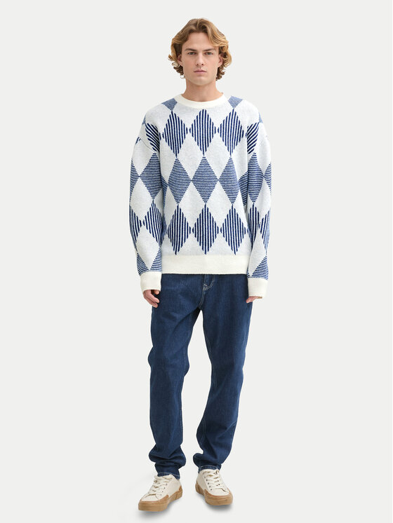 Tom Tailor Denim Tom Tailor Denim Sweater 1043026 Kék Regular Fit