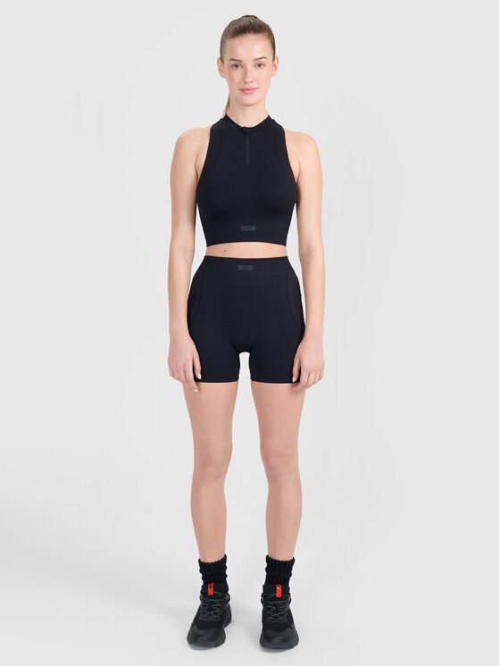 4F 4F Koszulka techniczna TRAINING SEAMLESS Czarny Slim Fit